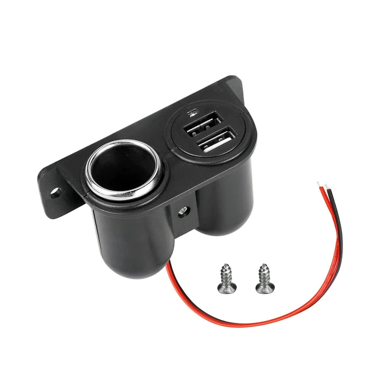 Car Cigarette Lighter Socket Splitter Dual USB Charger Power Adapter Outlet 12V Anti Spier