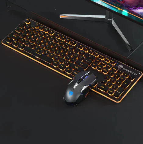 USB Wired Luminous Gaming Keyboard – Ideal for Home & Office Use Anti Spier