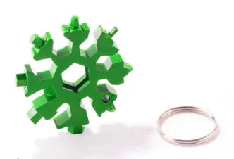 18-in-1 Snowflake Multi-Tool: Outdoor Camping Wrench, Bottle Opener, Screwdriver Anti Spier