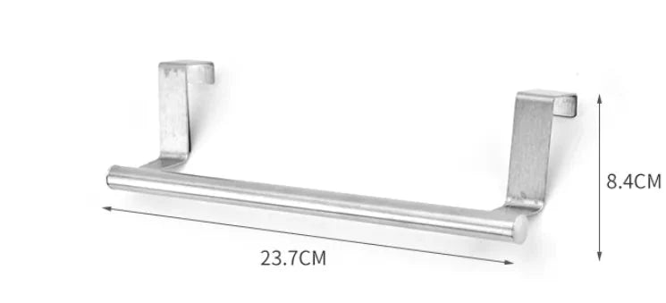 Stainless Steel Single Rod Towel Rack for Cabinet Doors Anti Spier
