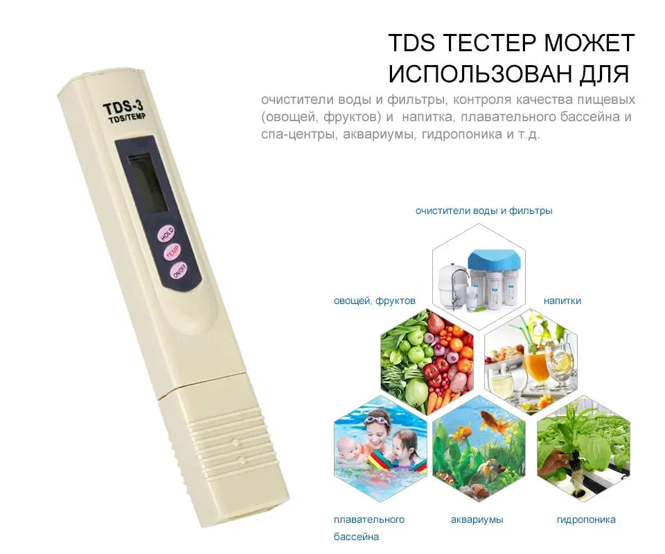 Digital Water Quality Testing Pen Anti Spier