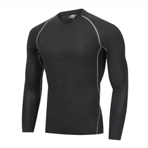 Men's Long Sleeved Sports T-Shirt Anti Spier