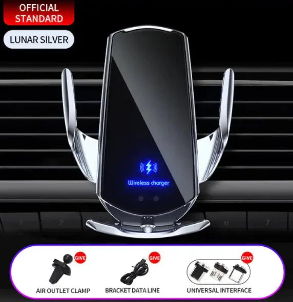 Car Wireless Charger with Magnetic Phone Holder Anti Spier