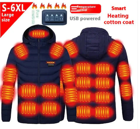 Men's 21 Heating Cotton-padded Jackets Anti Spier