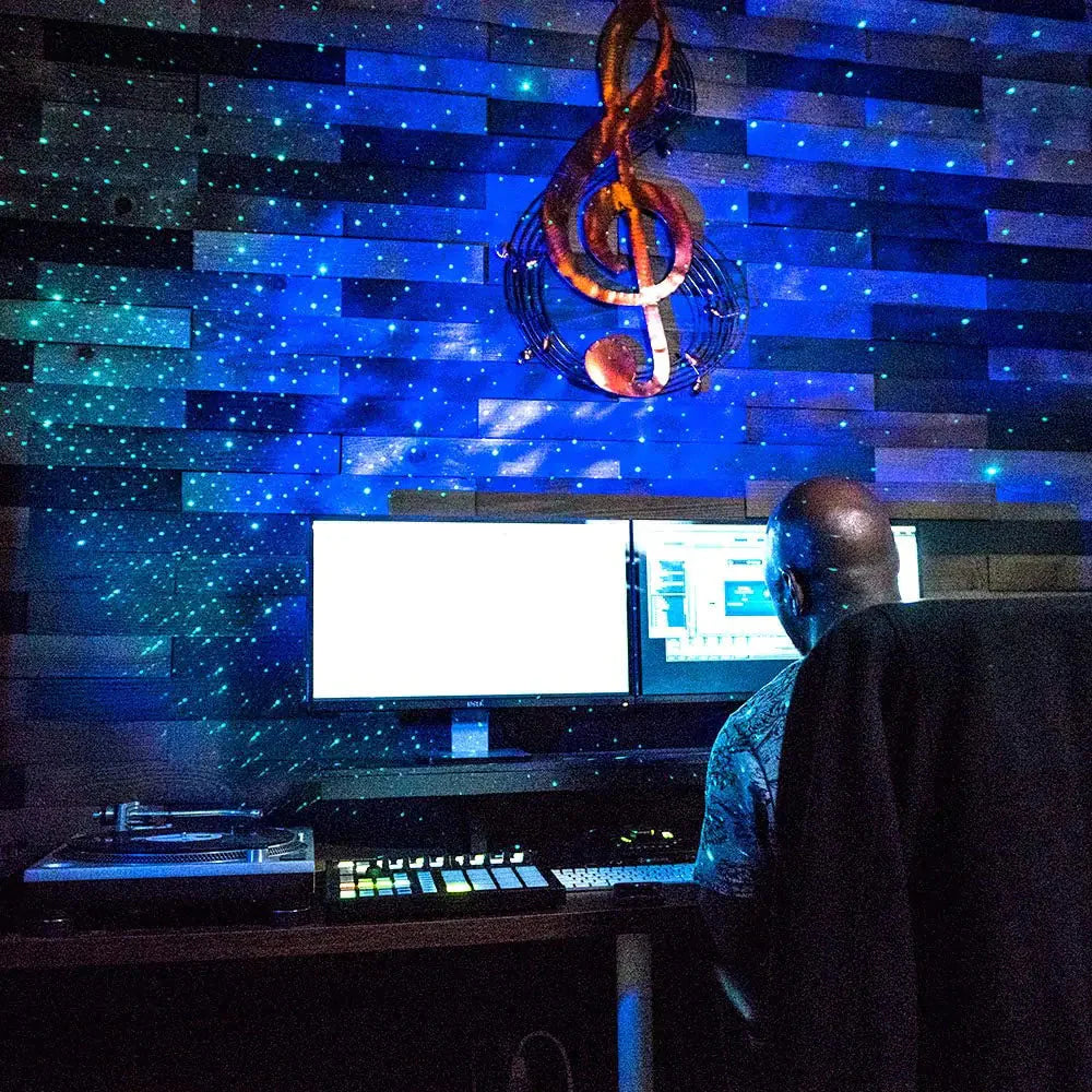 Alexa Compatible Laser Projector w/LED Nebula Cloud for Game Rooms, Home Theater, or Night Light Ambiance Anti Spier