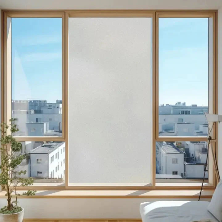 Static Cling Window Film - Frosted 3D Decorative Vinyl Anti Spier