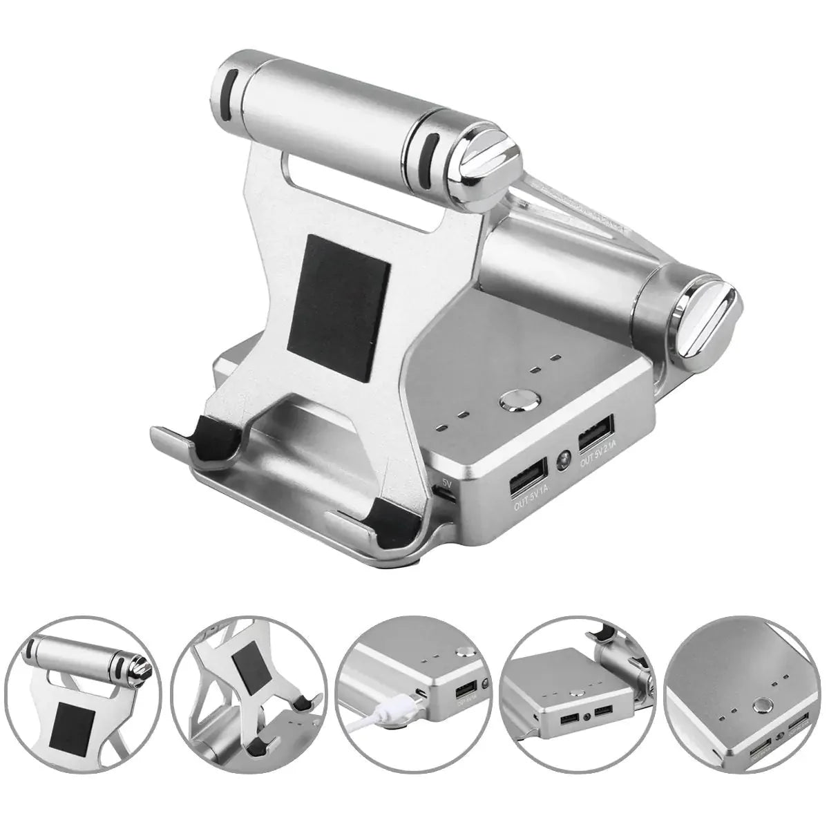 Podium Style Stand With Extended Battery Up To 200% For iPad, iPhone And Other Smart Gadgets Anti Spier