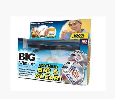160-Degree Magnifier & 250-Degree Reading Glasses Anti Spier