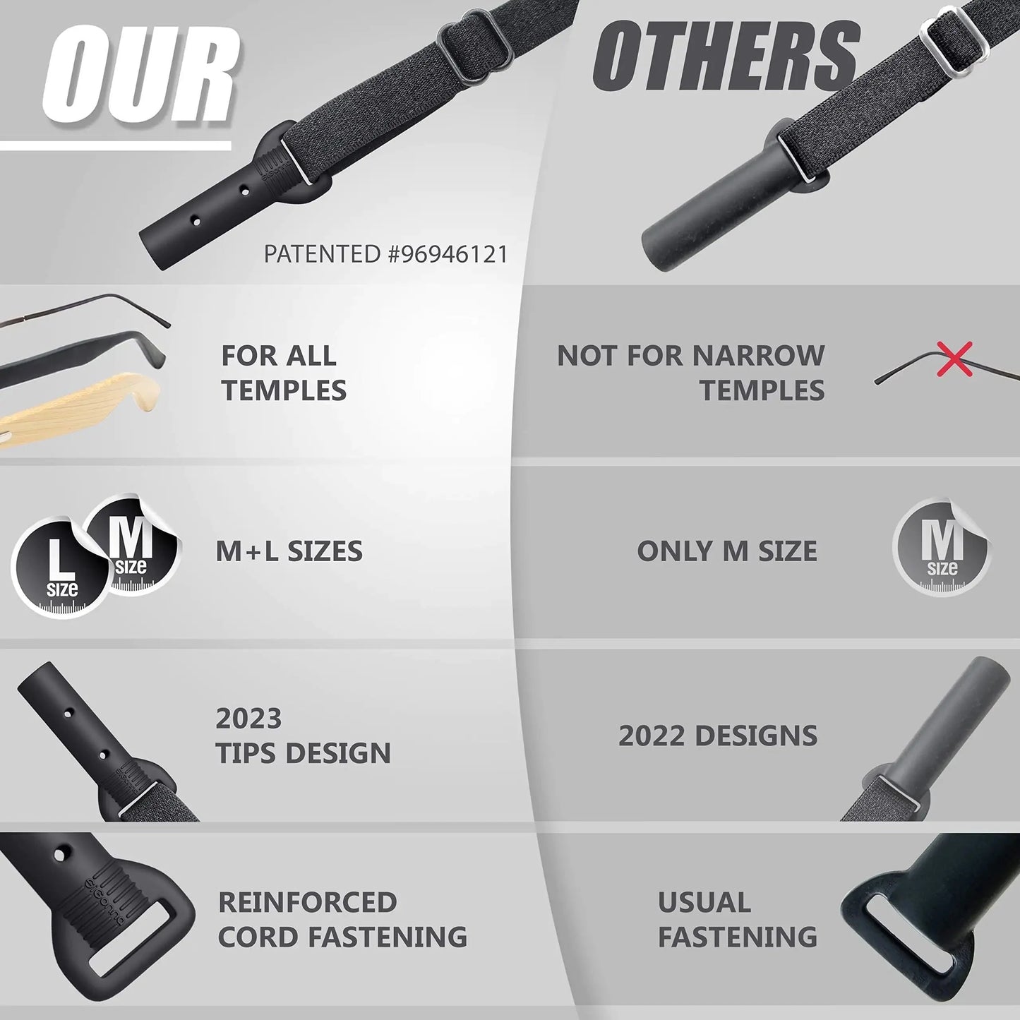 Glasses Strap Holder 3 Pcs Adjustable Eyeglasses Lanyards No Tail M 13.5 inch Anti Spier