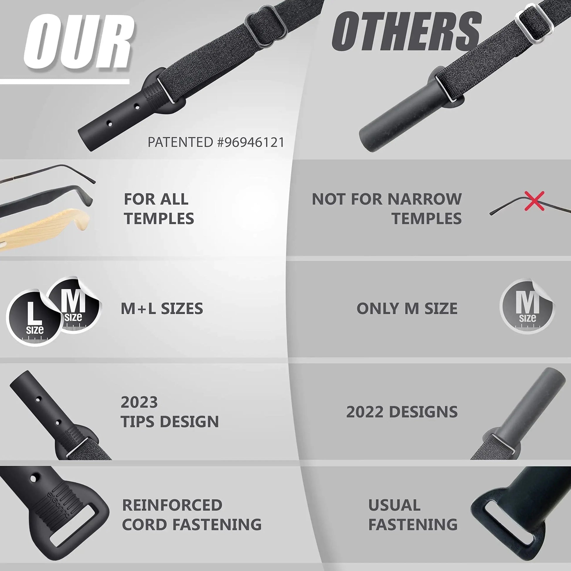 Glasses Strap Holder 3 Pcs Adjustable Eyeglasses Lanyards No Tail M 13.5 inch Anti Spier