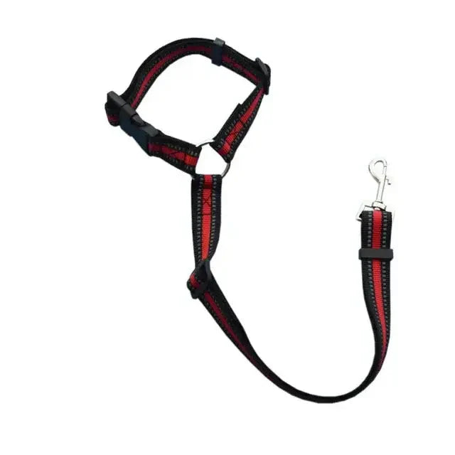 Pet Car Seat Belt & Harness Safety And Style Anti Spier