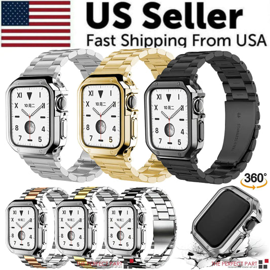 Stainless Steel For Apple Watch iWatch Band 8 7 6 5 4 3 2 SE 38/41/40/42/44/45mm - Anti Spier 