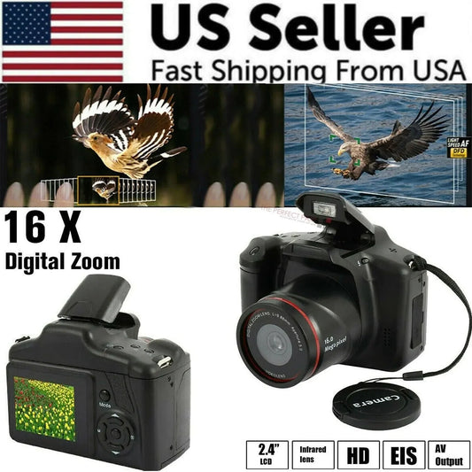 Digital Camera 3.0 Inch TFT LCD Screen 16X Zoom HD 16MP 1080P Anti-Shake Mic US Anti Spier