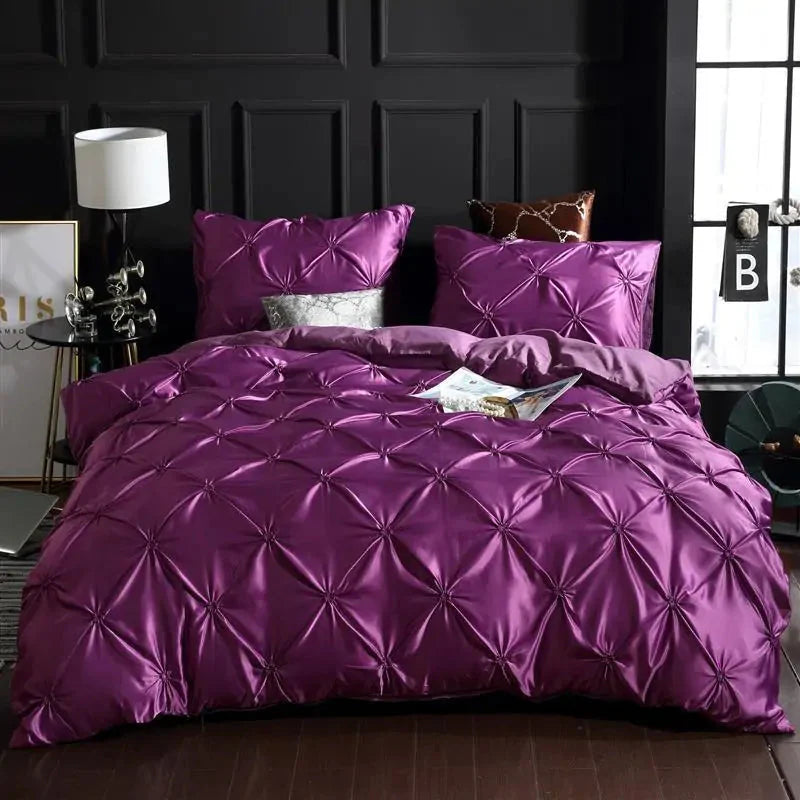 Luxury Silk Bedding Set Anti Spier