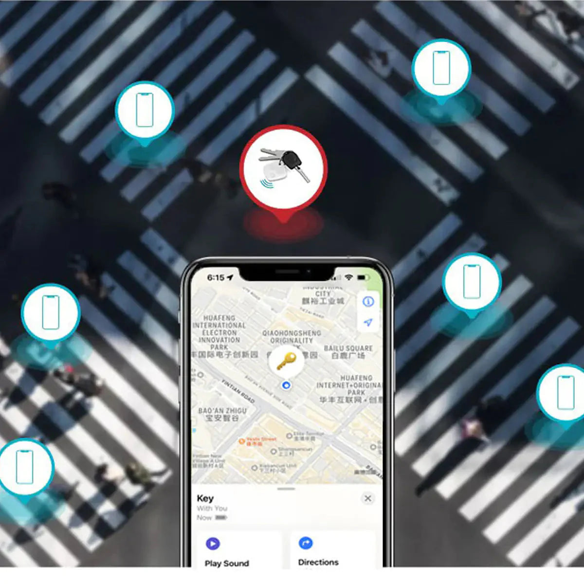 Anti Lost GPS Enabled Lost and Found Tag Anti Spier