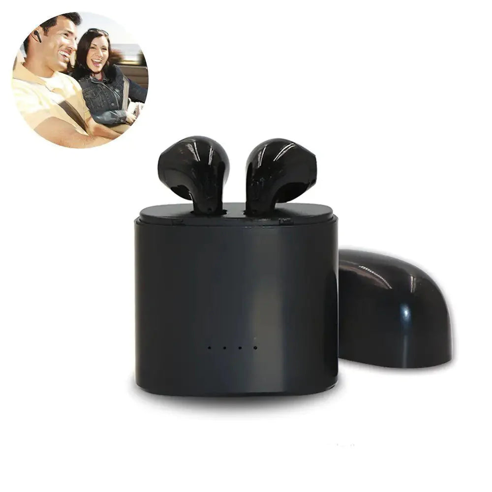 Dual Chamber Wireless Bluetooth Earphones With Charging Box Anti Spier