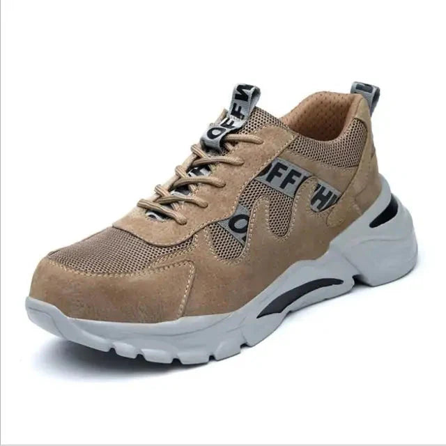 Men Steel Toe Outdoor Safety Work Shoes Anti Spier