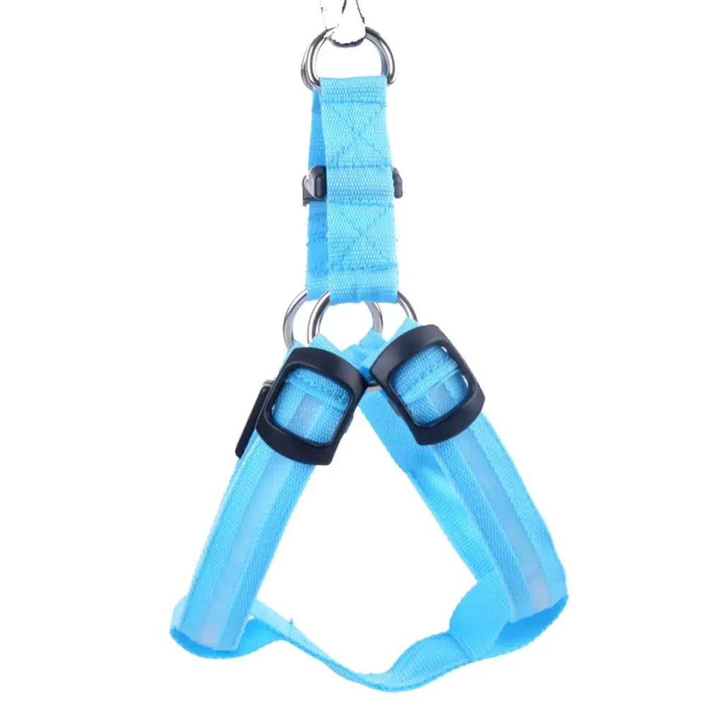 Nylon Pet Safety LED Harness Anti Spier