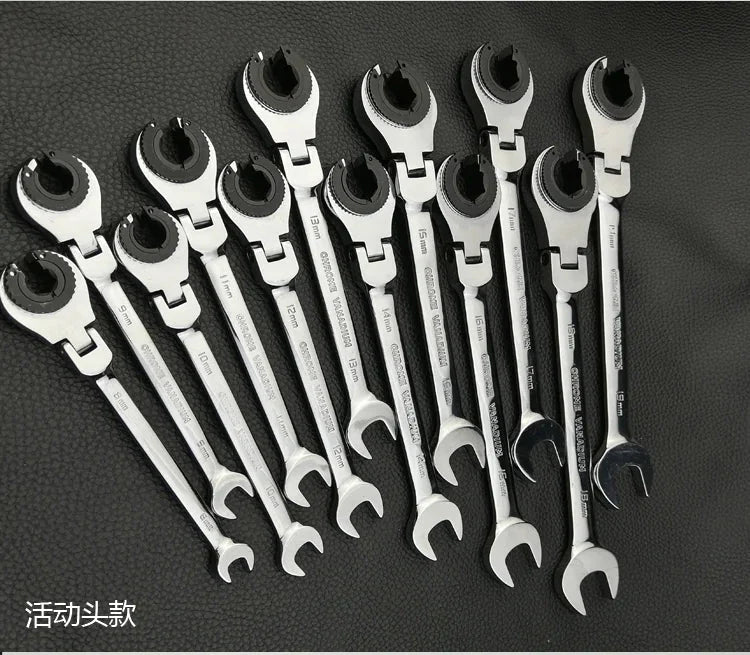 Flexible Ratchet Spanner Wrench Tool Anti Spier