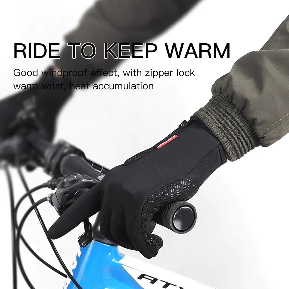 Unisex Touchscreen Thermal Full Finger Gloves Anti Spier