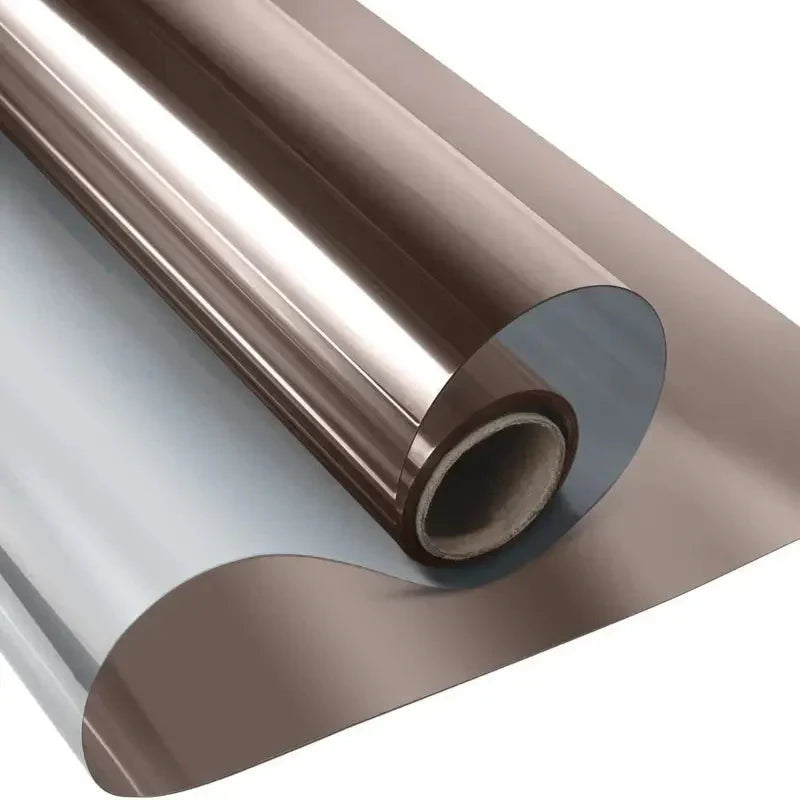 One-Way Daytime Privacy Window Film - Brown-Silvery Anti Spier