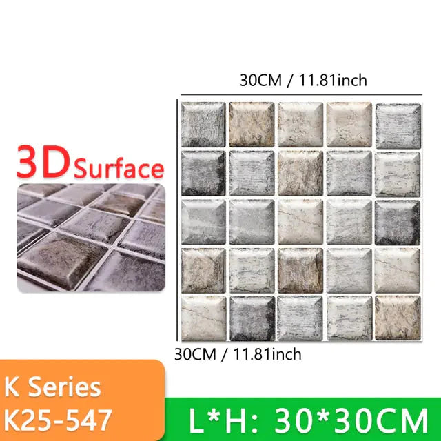 Thick Self-Adhesive Marble Floor Stickers Anti Spier