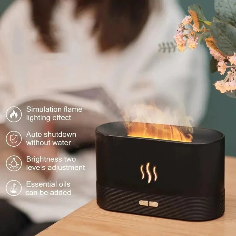 Ultrasonic Usb Fire Essential Oil Aroma Diffuser Anti Spier