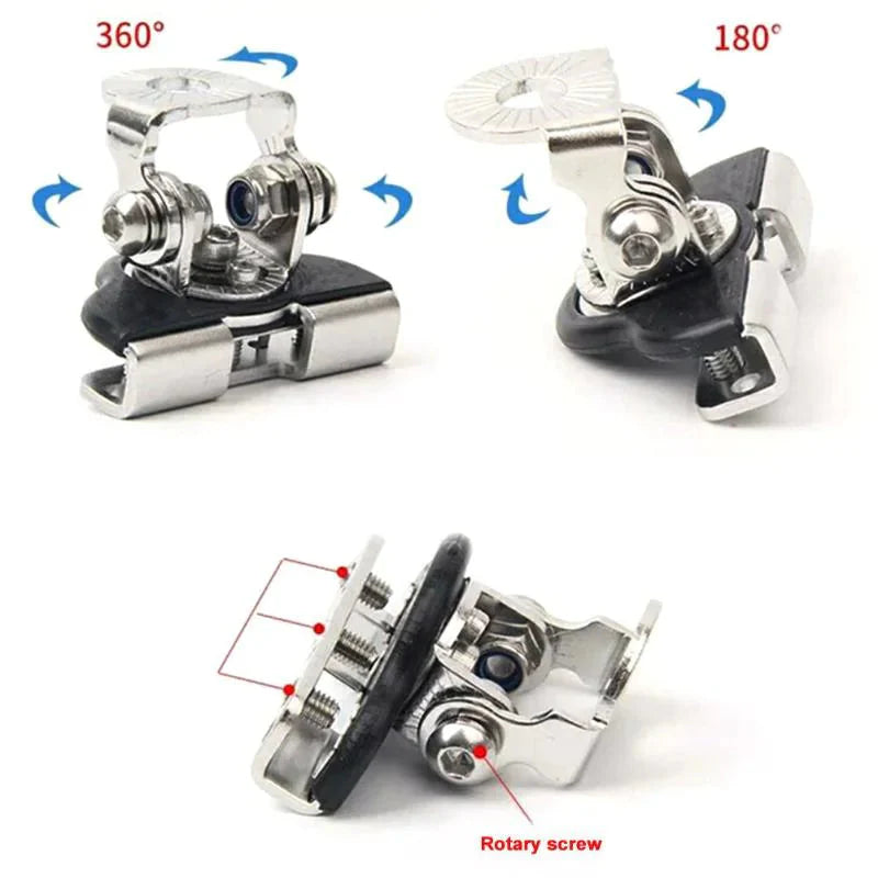 2PCS Pillar Hood Led Work Light Bar Mount Bracket Clamp Holder Offroad Universal Anti Spier