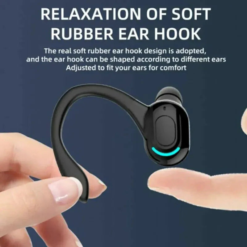 New Bluetooth 5.1 Headset Wireless Earbuds Earphones Stereo Headphones Ear Hook Anti Spier
