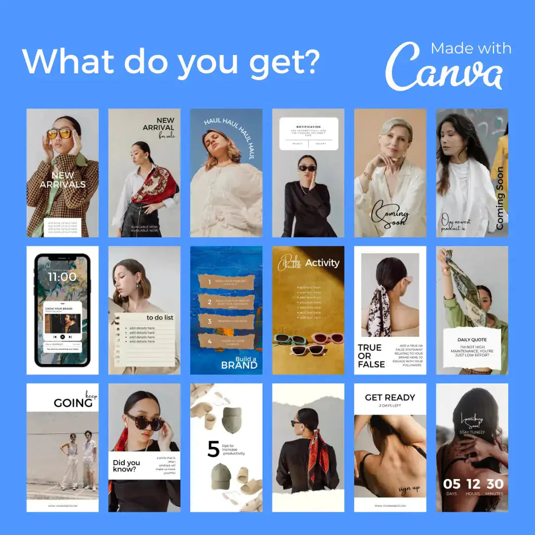 Downloadable Instagram Story 100 Template Anti Spier