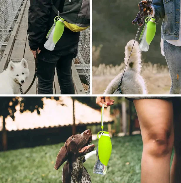 Pet Flip Cup Portable Water Bottle Anti Spier