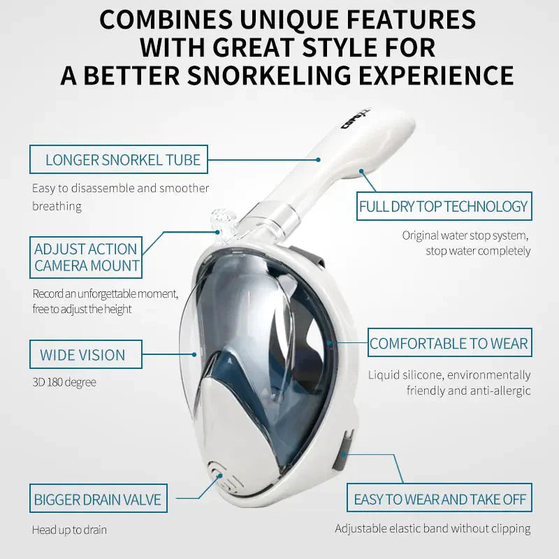 Full Face Scuba Diving Mask Anti Spier