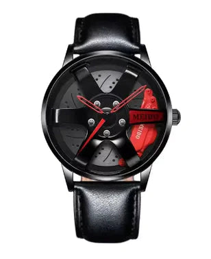 New Fashion Casual Car Wheel Hub Caliper Design Watches Men Anti Spier