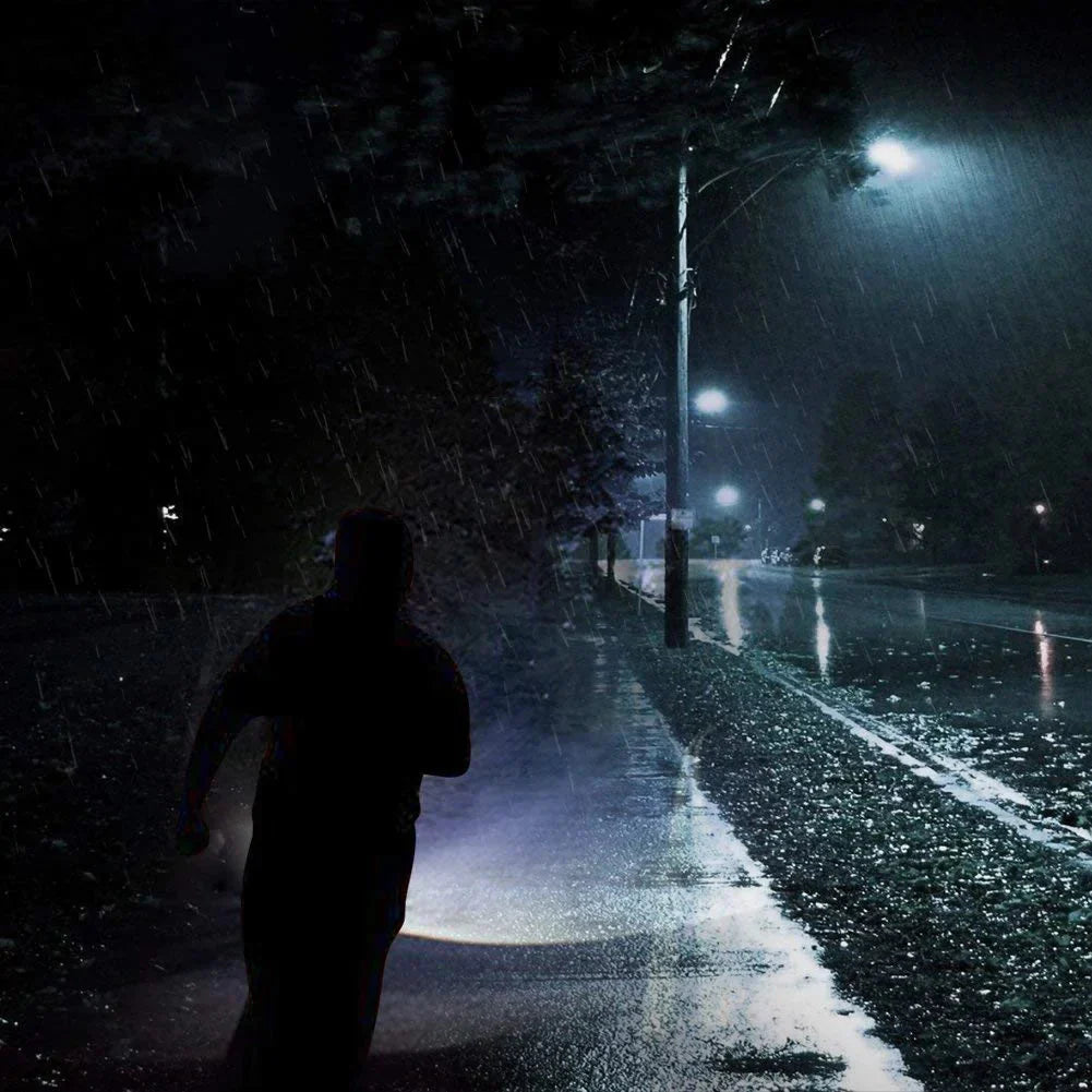 Super-Bright 90000LM LED Tactical Flashlight 5 Modes Zoomable Torch Searchlight Anti Spier