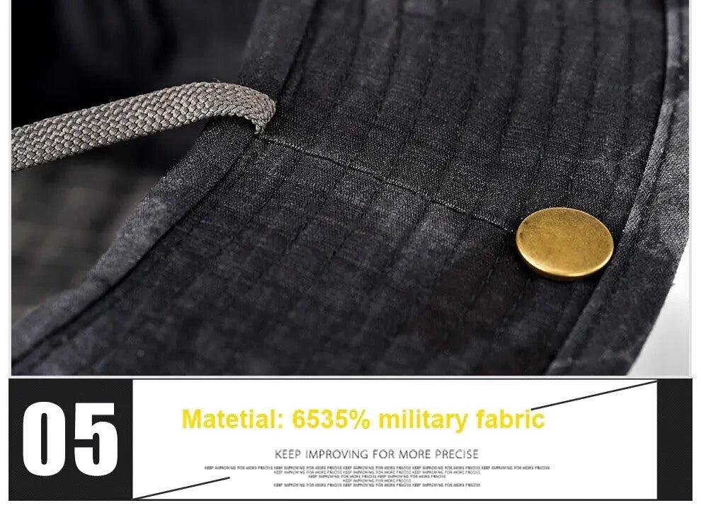 Boonie Bucket Hats Outdoor Fishing Hunting Wide Brim Mesh Camo Safari Sun Cap Anti Spier