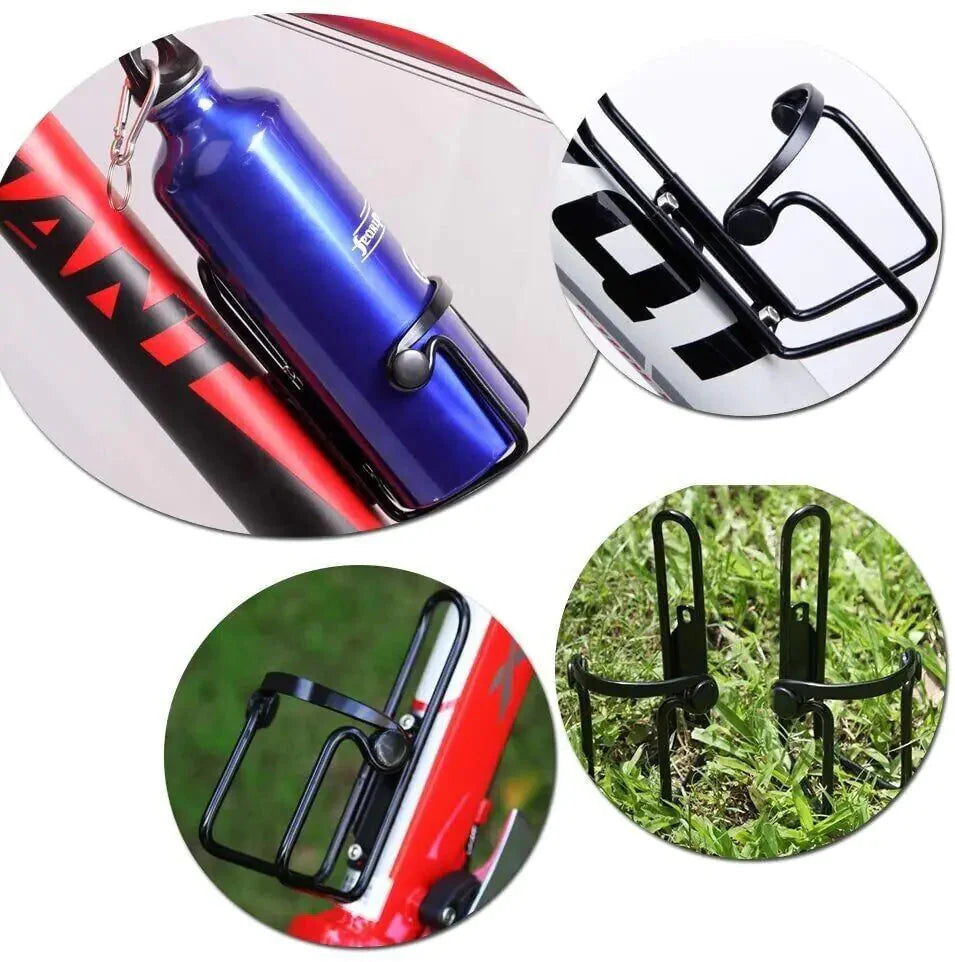 2 Packs Bike Water Bottle Cages Bicycle Lightweight Aluminum Alloy Bottle Holder Anti Spier