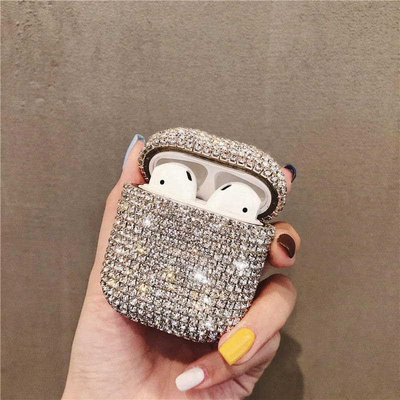 Luxury Bling Earbuds Case Anti Spier