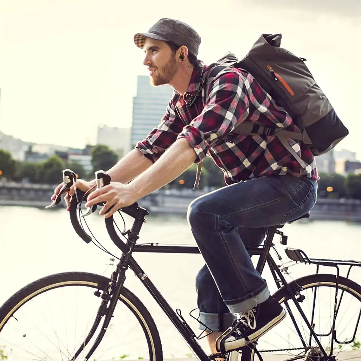 Bluetooth Neckband Wireless Headphones Mic Headset Stereo Earbuds Earphone Anti Spier