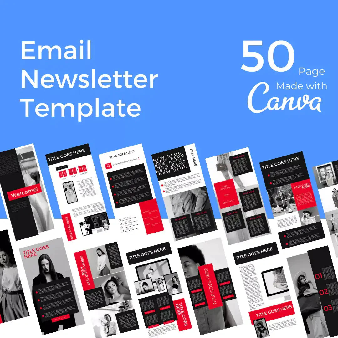 Downloadable 50 Pages Email Newsletter Template Style #2 Anti Spier
