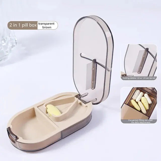 Portable Travel Pill Organizer Case Anti Spier