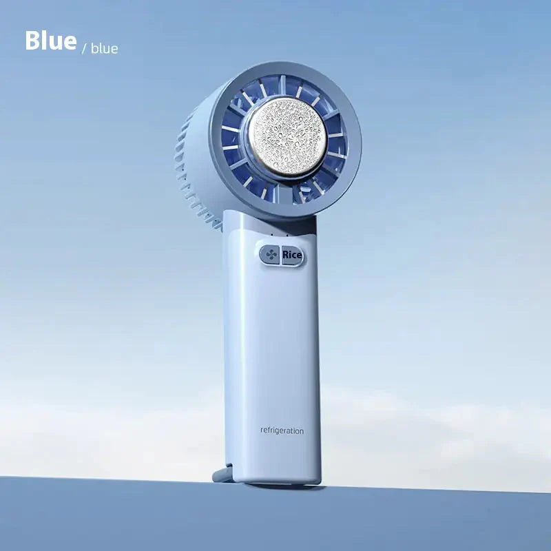 2024 Summer Gadget Handheld Turbo Jet Fan Mini Portable Ice Cold Fan Generation Brushless Motor Wind High Speed Duct Fans Violent Blower Anti Spier