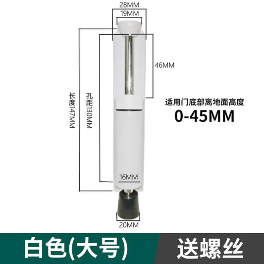 Invisible Foot-operated Door Stopper and Holder Anti Spier