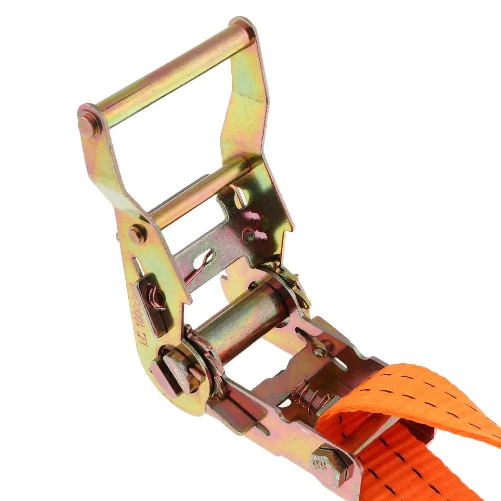 4 PK Ratchet Tie Down Straps 1.5" x 15 Feet 4,000 LB Safety J Hook Heavy Duty US Anti Spier