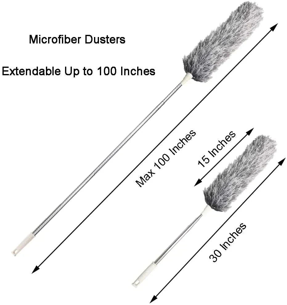 Microfiber Duster with Extender Anti Spier