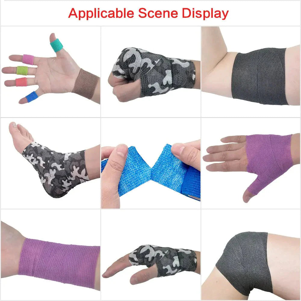Sports Self Adhesive Elastic Bandage Wrap Anti Spier
