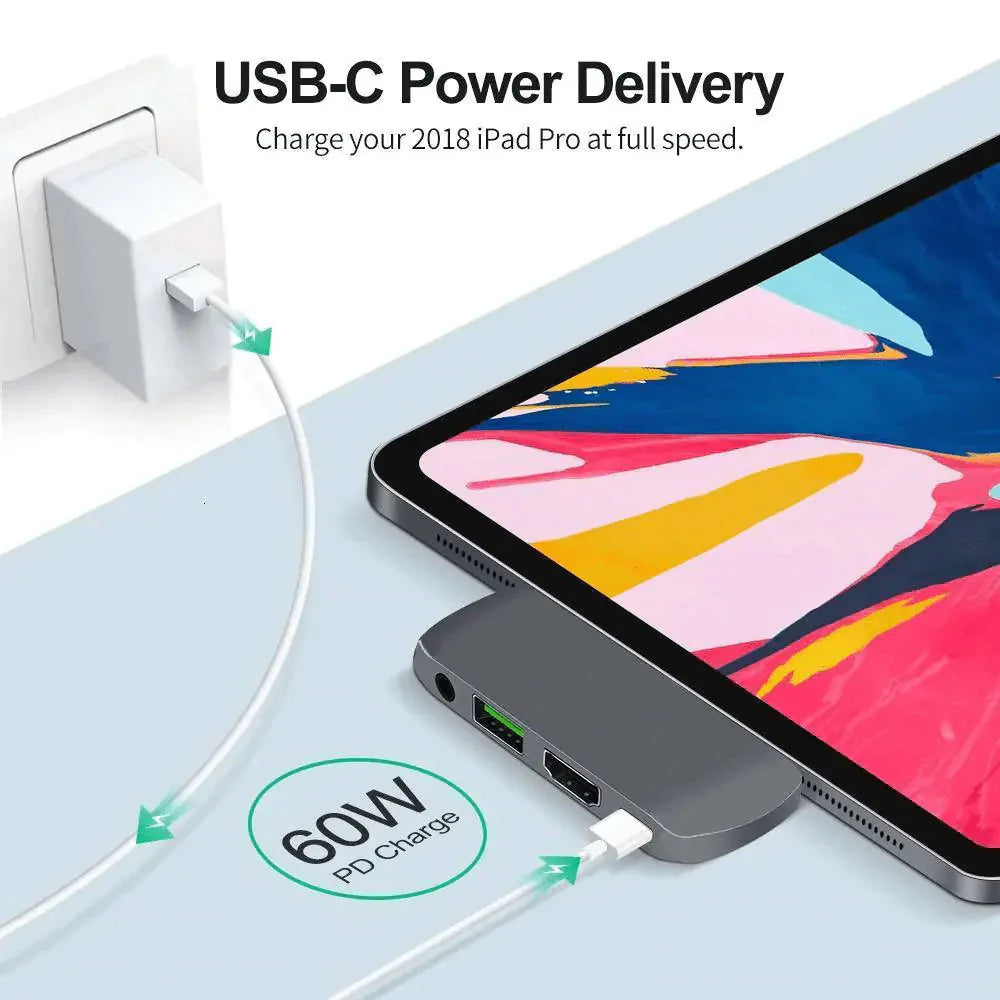 THUNDERBOLT 3 USB TYPE-C HUB DOCK FOR ANDROID PHONE OR TABLET Anti Spier