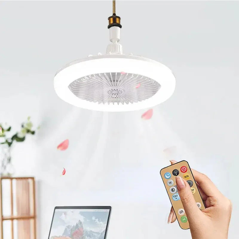 Remote-Controlled Ceiling Lamp Fan Anti Spier