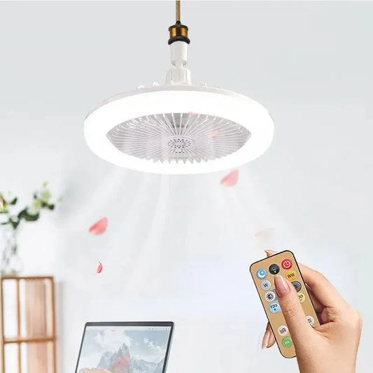 Remote-Controlled Ceiling Lamp Fan Anti Spier
