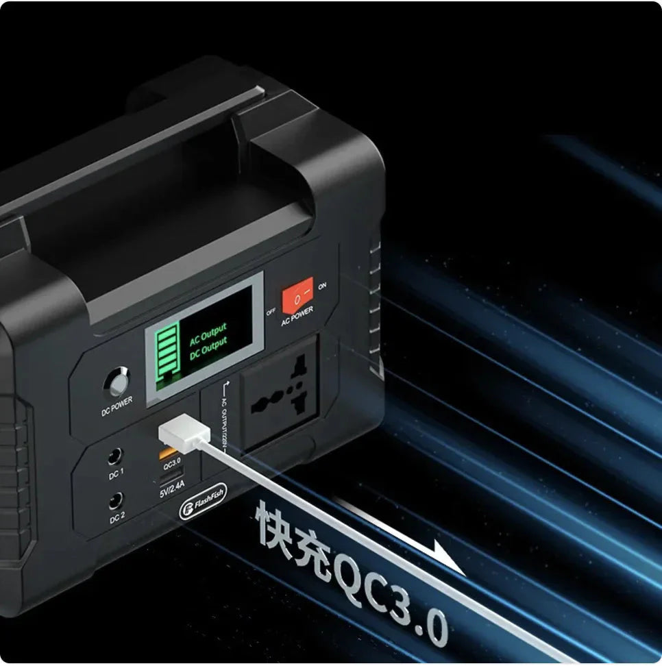 200W Portable Outdoor Power Bank with 220V Emergency Backup Anti Spier