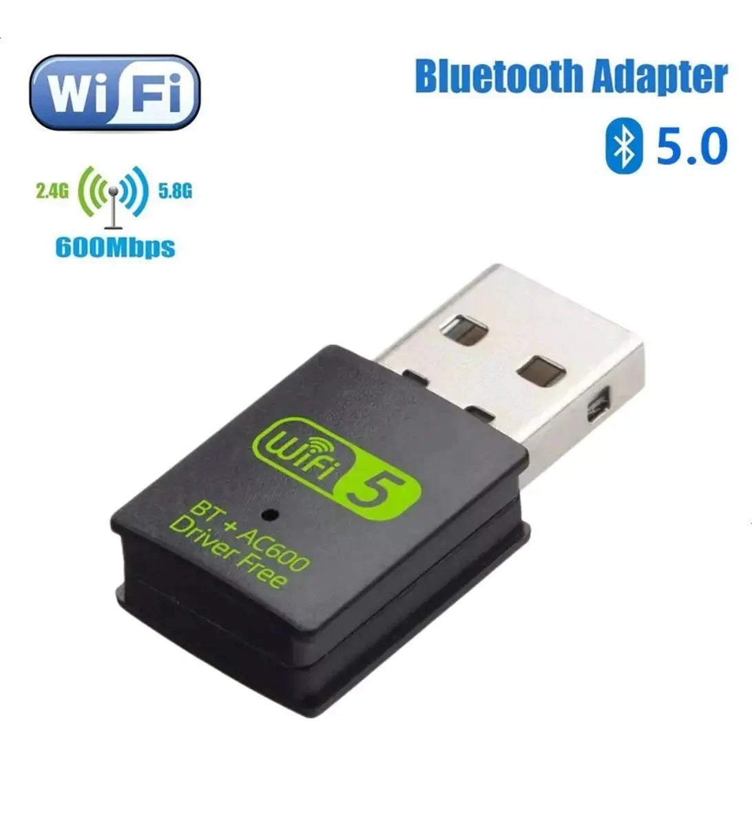 USB AC600m 2.4G+ 5G WIFI RECEIVER Anti Spier